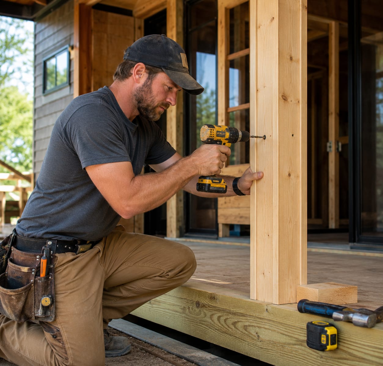 Residential framing and carpentry work